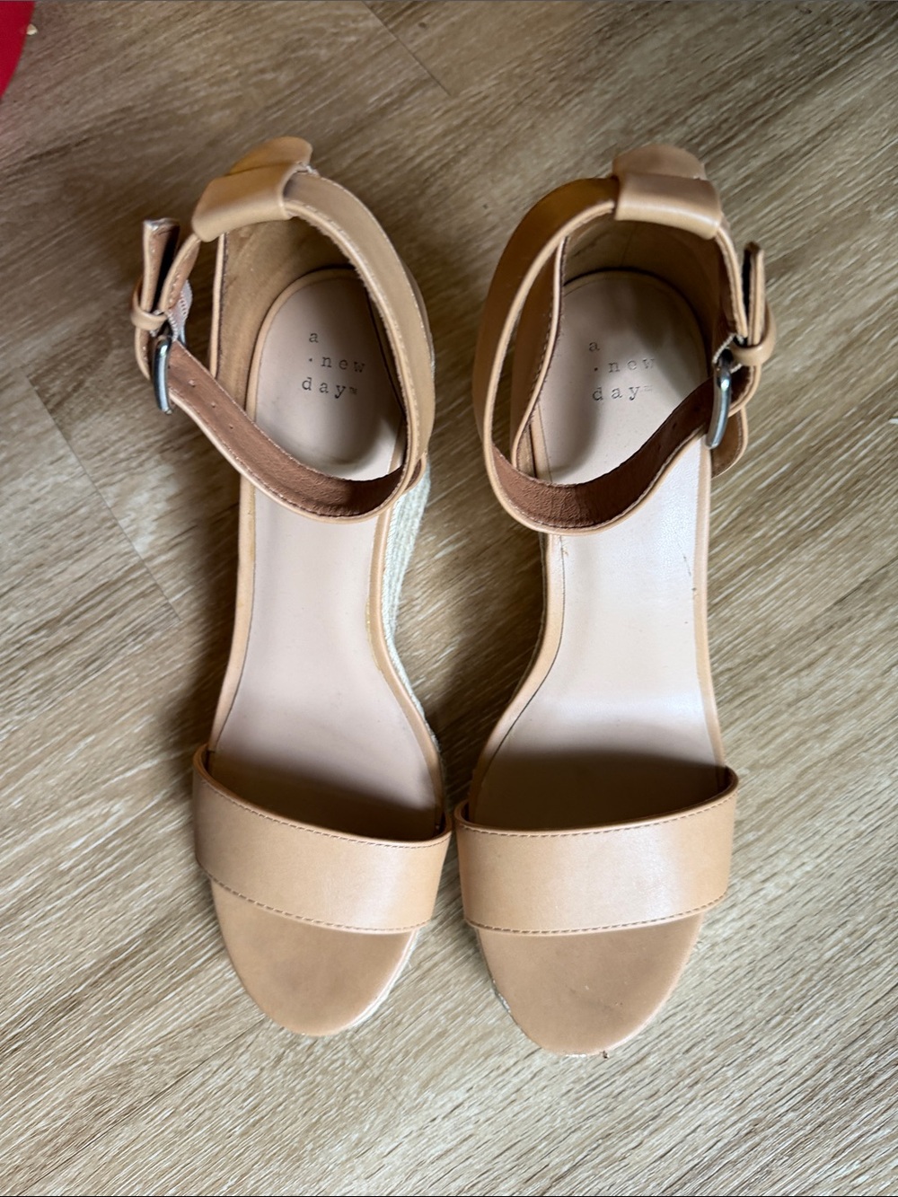 a new day Nude-Tan Ankle Strap Heels for Women